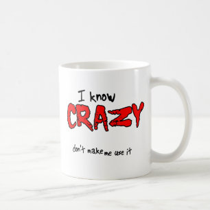 Ich kenne verrückten lustigen Tassen-Spaß Kaffeetasse