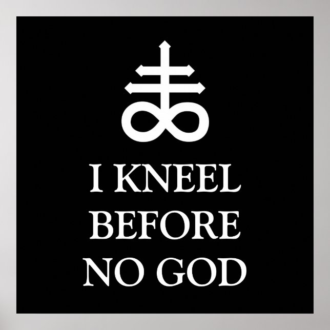 Ich kenne vor keinem Gott Poster (Vorne)