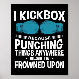Ich kickboxe, weil Kickboxen lustig ist Poster