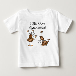 Ich kippe über die Gymnastik Baby T-shirt