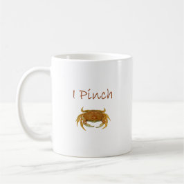 "Ich klemme" Felsen-Krabben-Logo Kaffeetasse