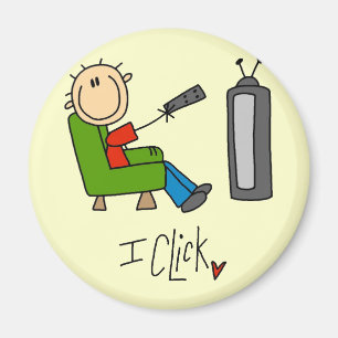 Ich Klicke TV-Süchtiger T-Shirts und Geschenke Magnet