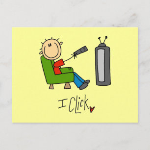 Ich Klicke TV-Süchtiger T-Shirts und Geschenke Postkarte