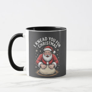 Ich knete dich für Weihnachtsbäckerei Santa Kochen Tasse