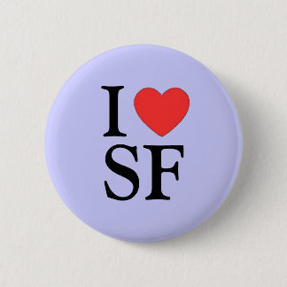 "Ich Knopf des Herz-SF (San Francisco) "Pinback Button