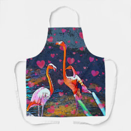 Ich koche gerade schürze