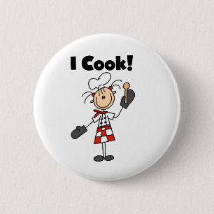 Ich koche - Köchin Button