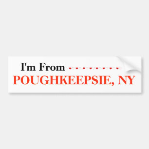 Ich komme aus POUGHKEEPSIE, NY Autoaufkleber