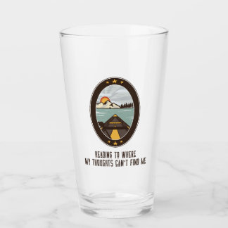 Ich komme dahin, wo meine Gedanken mich nicht find Glas