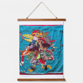 Ich komme herum wandteppich mit holzrahmen