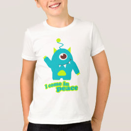 Ich komme in Frieden Alien Aqua T - Shirt