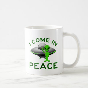 ICH KOMME IN FRIEDEN - ALIEN KAFFEETASSE