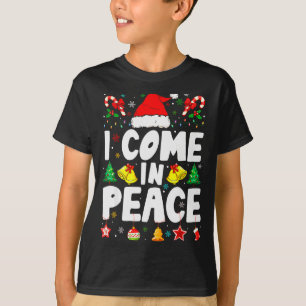 Ich komme in Frieden, ich bin Frieden Lustiges Paa T-Shirt