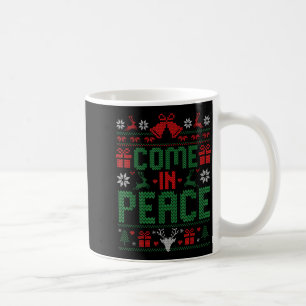 Ich komme in Frieden Paar passendes hässliches Wei Kaffeetasse