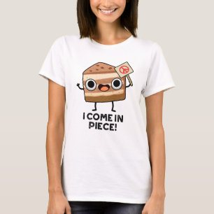 Ich komme in Piece Funny Cake Puff T-Shirt