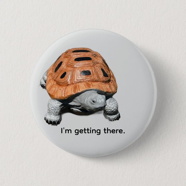 Ich komme schon irgendwie an, Custom Box Turtle Bu Button (Vorderseite)