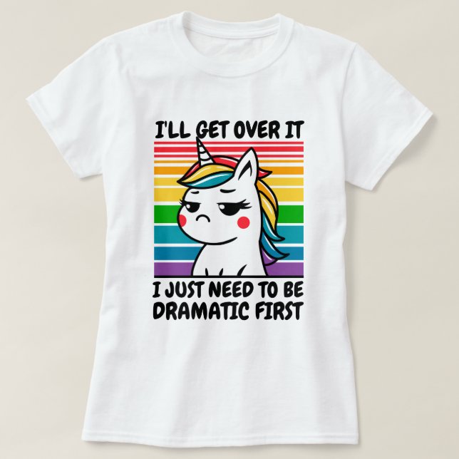 Ich komme über den Einhorn-T - Shirt (Design vorne)