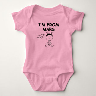 Ich komme von Mars Baby Bodysuit Baby Strampler
