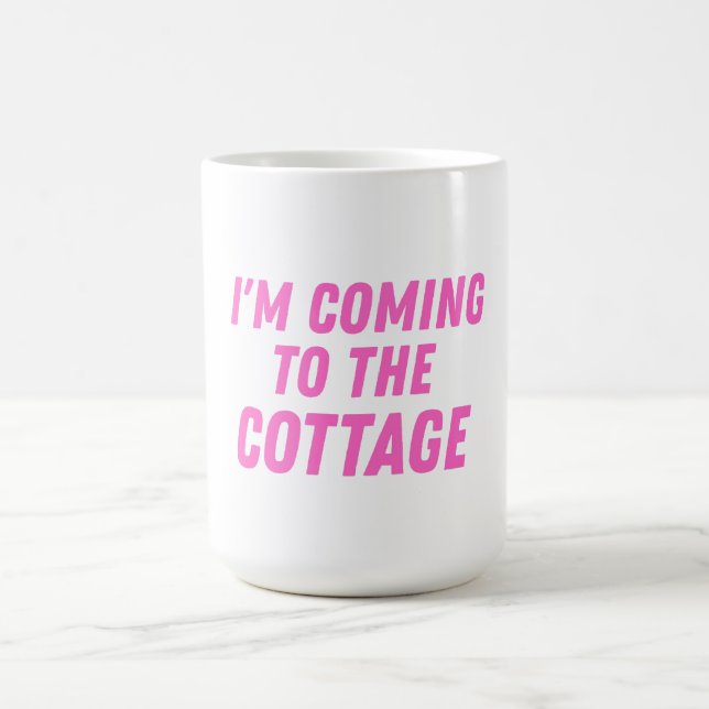 Ich komme zum Cottage Kaffeetasse (Mittel)