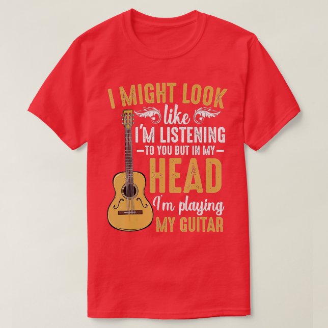 Ich könnte aussehen, als höre ich dir lustige Musi T-Shirt (Design vorne)