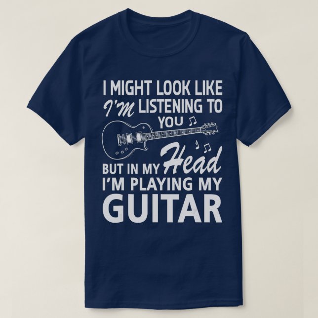 Ich könnte aussehen, als höre ich dir zu T-Shirt (Design vorne)