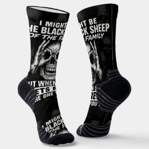 Ich könnte das schwarze Schaf der Familie sein Socken
