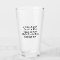 Ich könnte das Verein-Liter-Glas nicht behandeln