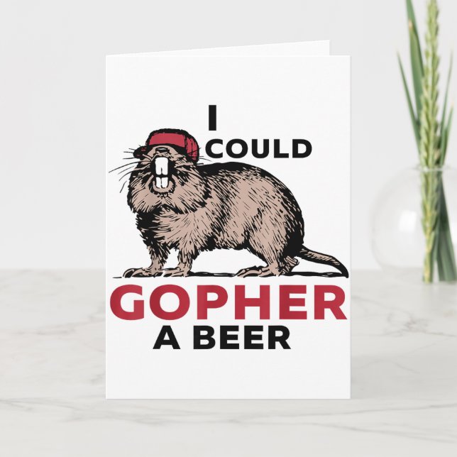 Ich könnte ein Bier buddeln  Karte (Vorderseite)