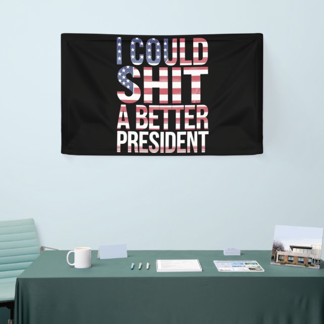 Ich könnte einen besseren Präsidenten gegen Trump  Banner (Messeveranstaltung)