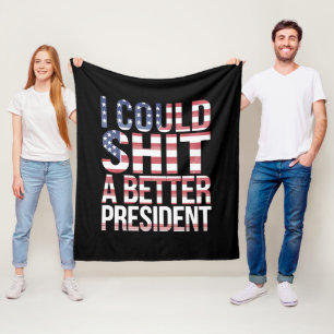 Ich könnte einen besseren Präsidenten shirten Anti Fleecedecke
