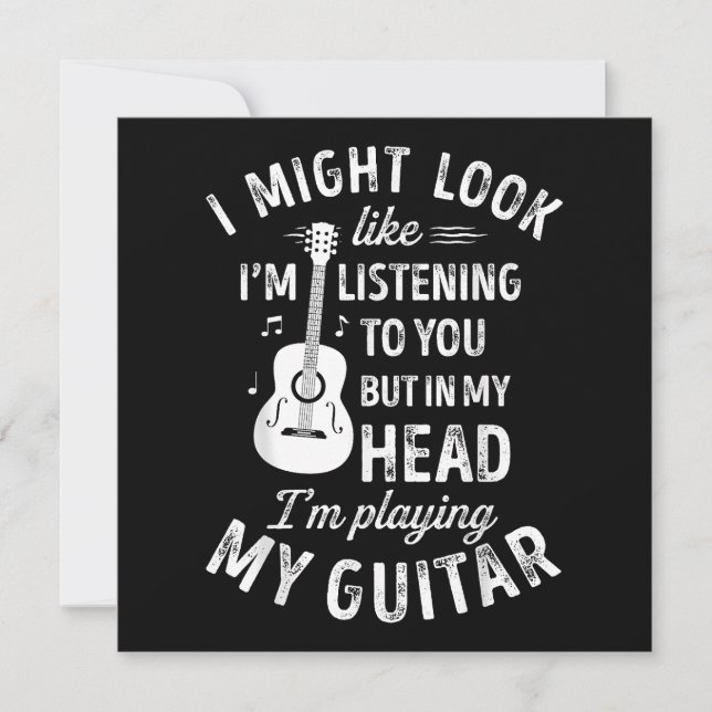 Ich könnte so aussehen, als höre ich dir Funny Gui (Vorderseite)