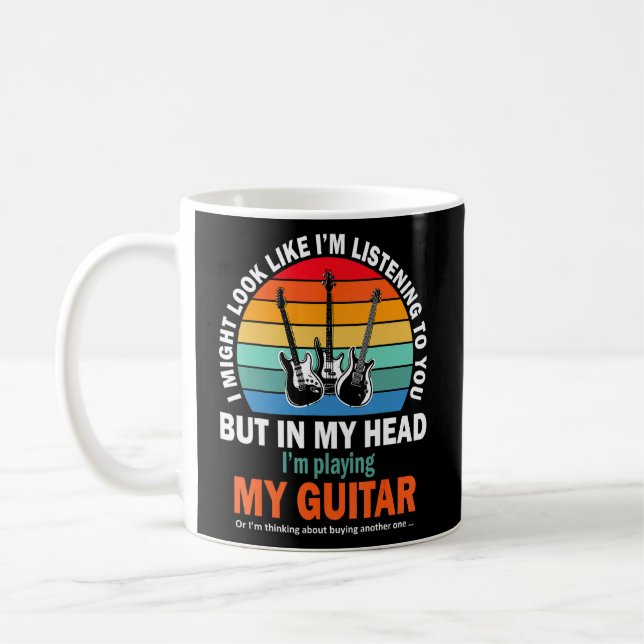 Ich könnte so aussehen, als höre ich dir Gitarre Kaffeetasse (Links)