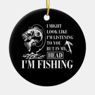 Ich könnte so aussehen, als höre ich dir zu, dass keramik ornament