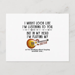 Ich könnte so aussehen, als höre ich dir zu postkarte