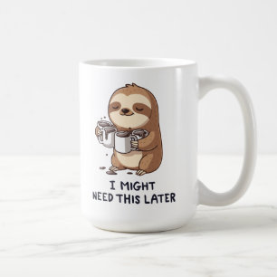 Ich könnte später Kaffee brauchen - Lazy Sloth Spa Kaffeetasse