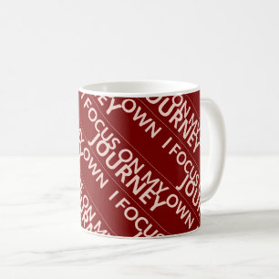 Ich konzentriere mich auf meine Reise Kaffeetasse