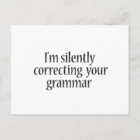 Ich korrigiere leise dein Grammatikhemd