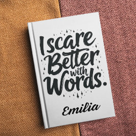 Ich kümmere mich besser um Worte Individuelle Name Notizbuch