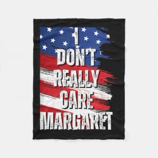 Ich kümmere mich nicht wirklich Margaret Funny Jd Fleecedecke