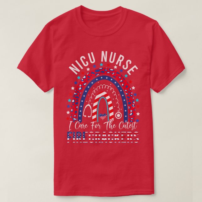 Ich kümmere mich um den Niedlichen Firecracker Nic T-Shirt (Design vorne)