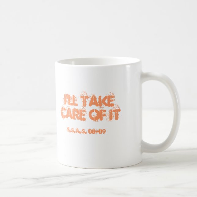 Ich kümmere mich um ihm, es bin kümmert worden kaffeetasse (Rechts)