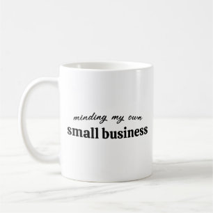 Ich kümmere mich um mein eigenes kleines Unternehm Kaffeetasse