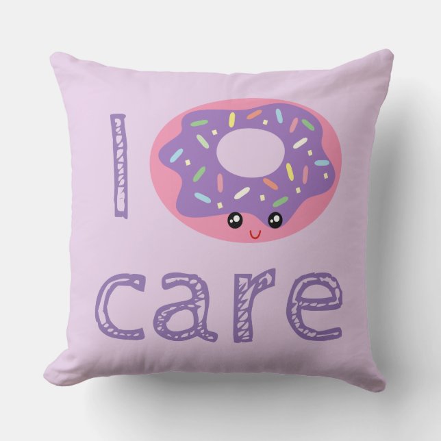 Ich kümmere mich um niedliche Kawaii Donuspuppe Sp Kissen (Vorderseite)