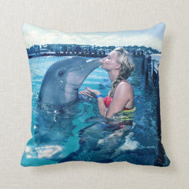 ICH KÜSSTE einen DELPHIN # Kissen ein