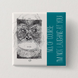 Ich lache nicht über Monkey Year 2016 Button