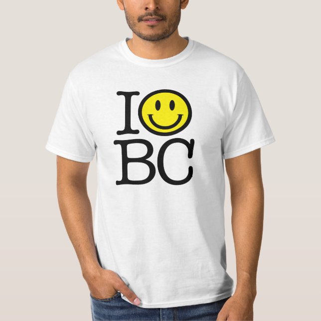Ich lächele BC Unisexwert T - Shirt (Vorderseite)