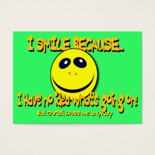 ICH LÄCHELE, WEIL… Flächen-Karten/