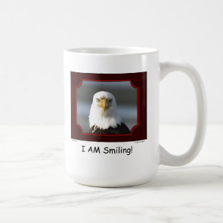 "ICH lächele!" Weißkopfseeadler Kaffeetasse