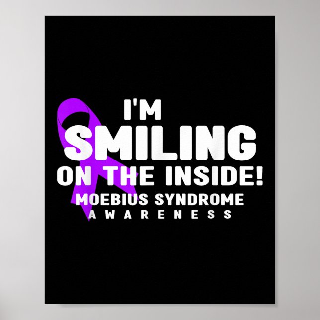 Ich lächle auf dem Inside Moebius Syndrom Awarenes Poster (Vorne)