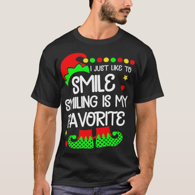 Ich lächle einfach nur gerne, dass Lächeln mein Li T-Shirt (Vorderseite)